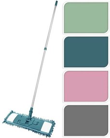 Ultra Clean Podlahový mop s teleskopickou tyčou, ružová