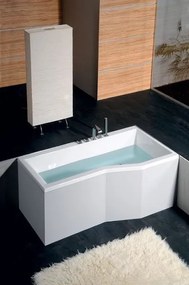 Polysan Polysan, VERSYS L asymetrická vaňa 160x84x70x47cm, biela, 14611