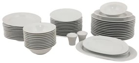 Súprava riadu 53 ks, biela/porcelán