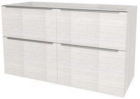 Mereo, Mereo Mailo, kúpeľňová skrinka 121 cm, chróm madlo, Multidecor, Pino Aurélio, MER-CN593SPINO