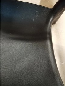 AKCIA Čierna plastová stolička KATO II. akosť