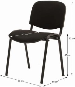 Konferenčná stolička Iso New - čierna