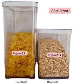 Dóza na potraviny 0,5l Rotho Loft - MINI, biela