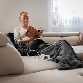 Elektrická vyhrievacia deka MEDISA, tmavosivá