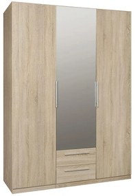 Skriňa Cadixo 150 2D2S1L Dub Sonoma/zrkadlo