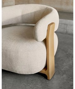 Béžové ženilkové kreslo Granite – Kave Home