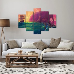 Obraz - Olejomaľba, Plavba do fantastickej ríše (150x105 cm)