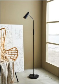 Čierna stojacia lampa Markslöjd Crest, výška 145 cm