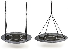 Záhradná hojdačka bocianie hniezdo 100 cm ECOTOYS sivá