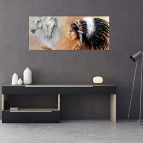 Obraz - Kúzla indiánov (120x50 cm)