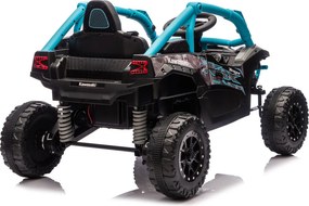 LEAN CARS Elektrické autíčko na batérie Kawasaki JS330 24V5Ah čierno-modré