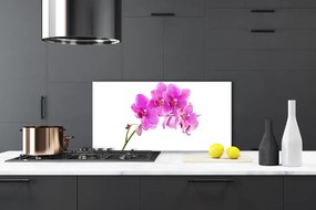 Sklenený obklad Do kuchyne Vstavač kvet orchidea 120x60 cm