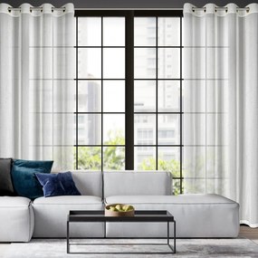 ZÁCLONA NA KRÚŽKOCH HERA 140X250 CM VZOROVANÁ