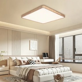 Brilagi - stmievateľné LED svietidlo WOODLINE SQUARE LED/180W/230V dub 100x100 cm + DO