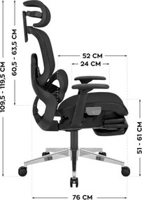 Kancelárska stolička Expert 9.3 Black