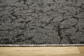 Koberec Marble 75 mramor, sivý / čierny
