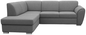 Rohová rozkladacia sedačka DORIS L - sivá