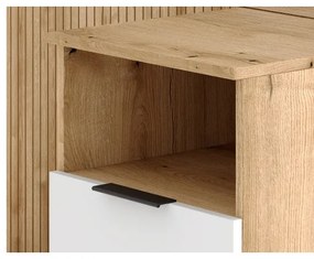 Predsieňová stena so zrkadlom SVEN hnedá/biela