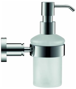Duravit 99161000 -Nástenný dávkovač mydla D-CODE 390 ml mliečne sklo/lesklý chróm