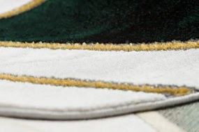 Koberec EMERALD exkluzívny 1015 glamour, styl marmur, geometrický fľaškovo zelený / zlatý