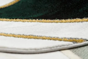 Koberec EMERALD exkluzívny 1015 glamour, styl marmur, geometrický fľaškovo zelený / zlatý