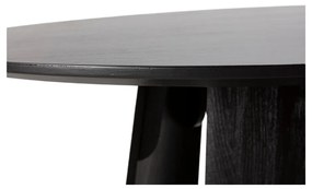 Okrúhly jedálenský stôl s čiernou doskou ø 120 cm Zuri – MOME