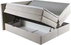 Kontinentálna boxspring posteľ ANNA 200x220, šedá (gerra 80)