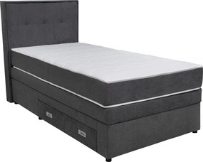XXXLutz BOXSPRINGOVÁ POSTEĽ, 90/200 cm tmavosivá Hom`in - Postele - 001933002503