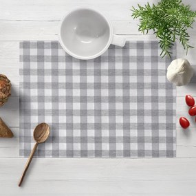 Biante Dekoračné prestieranie na stôl Rebeka RE-019 Sivo-biela kocka stredná 30x40 cm