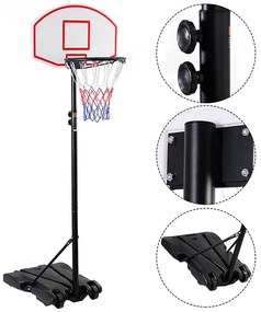 Mobilný basketbalový kôš s nastaviteľnou výškou