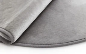 Kúpeľňový koberček Miami Viscose sivý kruh