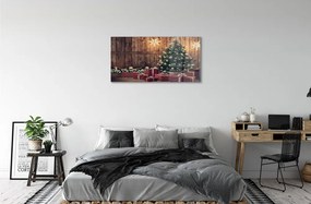 Obraz na akrylátovom skle Darčeky vianočný strom dekorácie dosky 100x50 cm