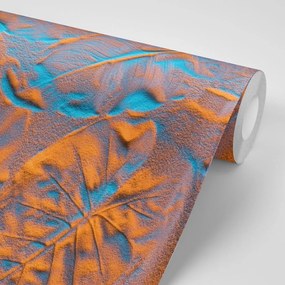 Samolepiaca tapeta textúra listov v piesku - 450x300