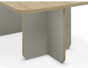 Konferenčný stolík Houseland Hillary 100 cm dub zafírový/sivo-zelený