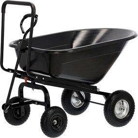 CH Čierny záhradný vyklápací vozík Westy - 160 l