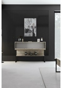 Komoda Luxe Travertine and Black
