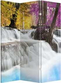 Paraván - Erawan vodopád v lese (126x170 cm)