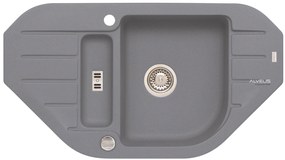 ALVEUS CZ NIAGARA 60/ 04 STEEL (900x500mm)+ pop- up sifon F