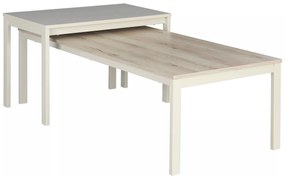 Konferenční stolek Frost 120 cm krémový/alpský dub