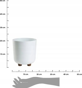 Plastový květináč na nožičkách Terra 21x19,3 cm - výber z 6 prevedení