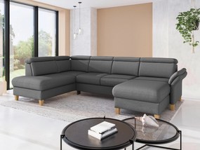 XXXLutz SEDACIA SÚPRAVA, textil, tmavosivá Sit & More - Sedačky - 00014402577X