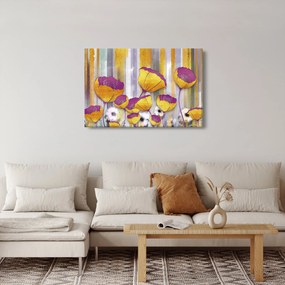 Obraz - Ilustrácie kvetov (90x60 cm)