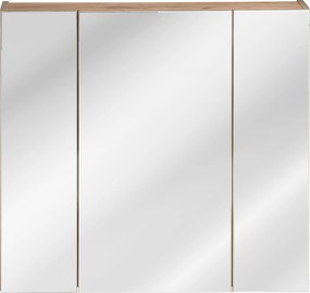 Comad Zrkadlová skrinka bez osvetlenia Capri Oak 80 dub zlatý craft