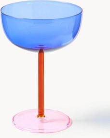 Ručne fúkané poháre na šampanské Karisa, 4 ks