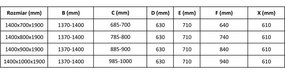 Mexen Apia, sprchový kút s posuvnými dverami 140 (dvere) x 70 (stena) cm, 6mm číre sklo, chrómový profil, 840-140-070-01-00