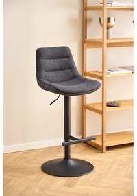 Sivá barová stolička s nastaviteľnou výškou (výška sedadla 65 cm) Adisa – Actona