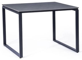 Súprava 2 ratanových jedálenských stoličiek Carla a čierneho stola Strong - Bonami Essentials