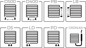 Regnis Kreon Zenit, vykurovacie teleso 1000x550 mm, 541W, sivá, KZ100/55/RAL7001