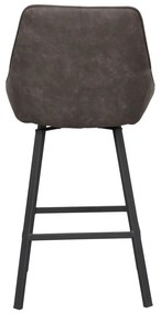 Sivé barové stoličky v súprave 2 ks (výška sedadla 65 cm) Alison – Rowico