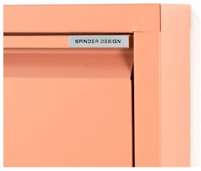 Kovová skrinka na topánky v lososovej farbe Billy – Spinder Design